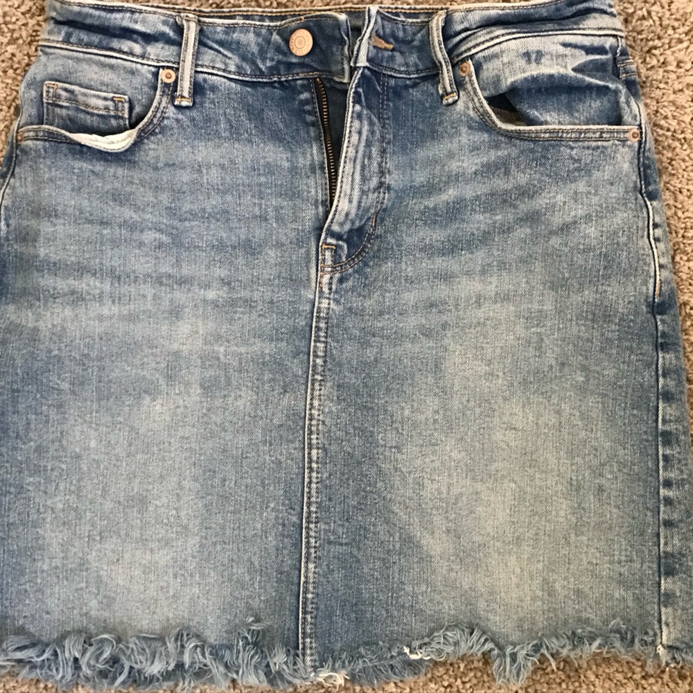 Old Navy Light Blue Denim Pencil Skirt